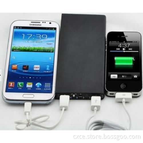 Power bank, 12800mAh, metal cover, dual USB, ultra-slim, PB19